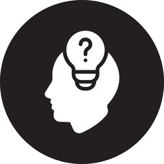 Thinking  glyph icon
