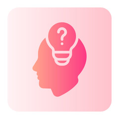 Thinking  gradient icon