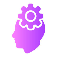 critical thinking gradient icon