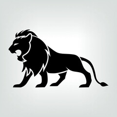 Obraz premium Lion logo for t-shirt, Lion mascot Sport wear typography emblem graphic, athletic apparel stamp.