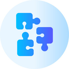 puzzle gradient icon