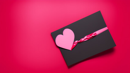 Valentine day themed background art concept using Generative AI