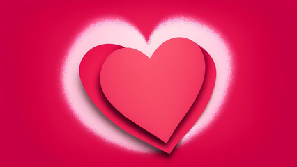 Valentine day themed background art concept using Generative AI