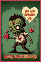 zombie valentines cards