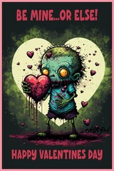zombie valentines cards