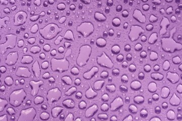 Water drops on glass. Raindrops were falling on the surface.