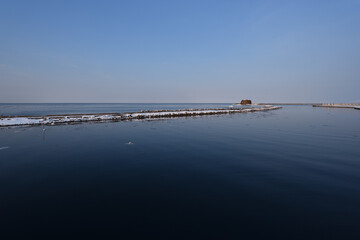 Sunset cruising on sea of Okhotsk