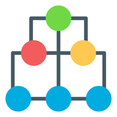 diagrams and graphs flat icons