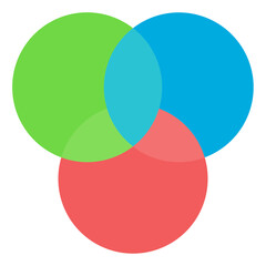 diagrams and graphs flat icons