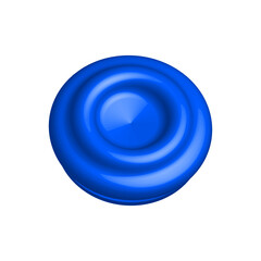 3d plastic pet bottle cap isolated vector illustration eps 