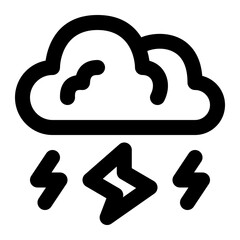 Storm line style icon vector design and illustration template