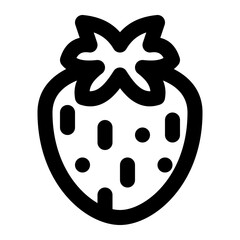 Strawberry line style icon vector design and illustration template