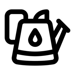 Obraz premium Water can line style icon vector design and illustration template