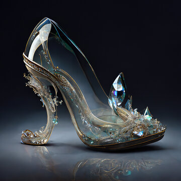 Actual shop glass slippers