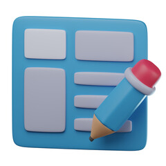 3D Design Layout Illustration