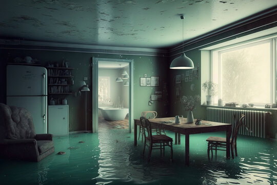 Flooding interior. Generative Ai