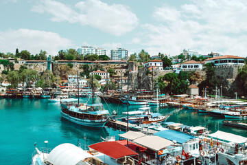 Naklejka premium Old City Marina, Antalya, Turkey 