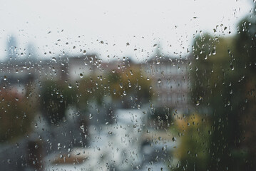 rain drops on the window