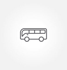 bus icon vector illustration logo template for many purpose. Isolated on white background.