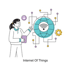 Internet of Things Flat Style Design Vector illustration. Stock illustration