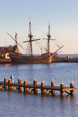Volendam, galleon in the fishermen village, Edam, Netherlands