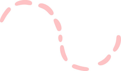 Hand drawn simple dotted lines flat icon