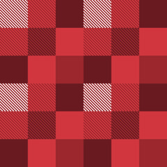 Tartan pattern,Scottish traditional fabric seamless Christmas tone, red background
