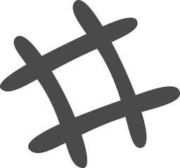 Fototapeta premium Hand drawn simple line flat icon