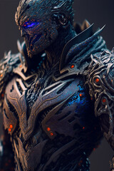 Fototapeta premium dragon statue in the temple Generative AI 