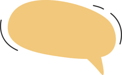 Communication flat icon Cloud message