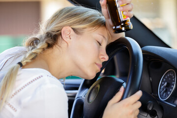 a dangerous female drunk driver