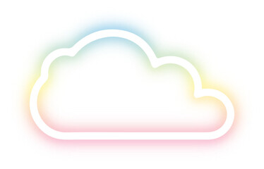 Collection of cloud neon