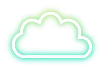Collection of cloud neon