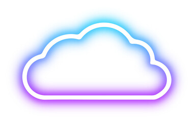 Collection of cloud neon