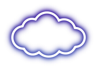 Collection of cloud neon