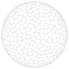 sphere made of wire
Can be filled with individually closed paths