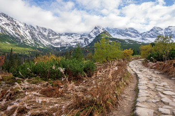 Gasienicowa Valley in autumn. Tatra Mountains.