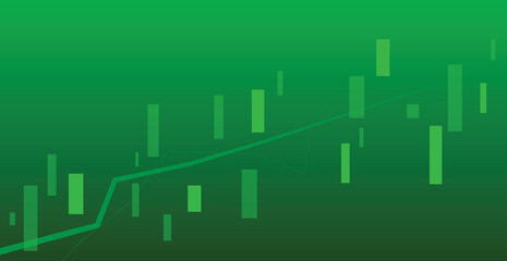 Fototapeta premium Stock Market Trading Background. Wallpaper. Finance Backdrop. Vector Illustration