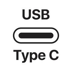 USB vector icon isolated port sign design 