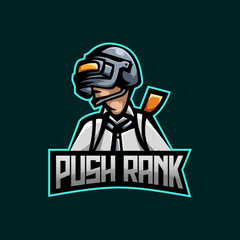 Pubg esport mascot logo template