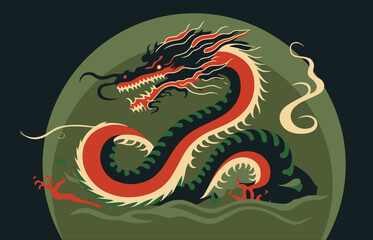 Vector Art of Chinese Dragon Boat festivals illustrations