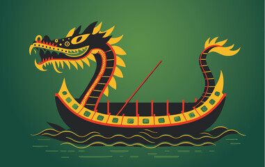 Vector Art of Chinese Dragon Boat festivals illustrations