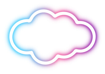 Collection of cloud neon