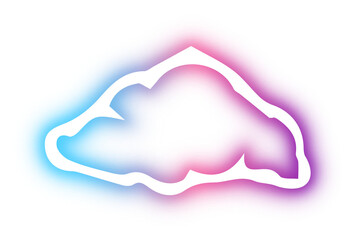 Collection of cloud neon