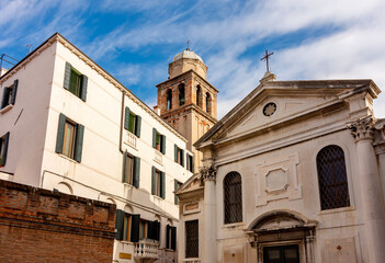 Fototapeta premium Medieval architecture of Venice, Italy