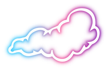 Collection of cloud neon