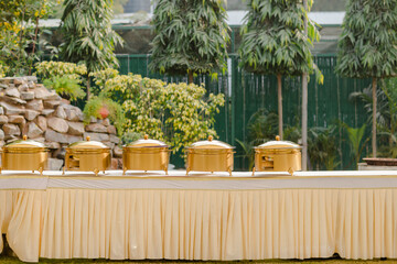 wedding food setup 