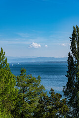 Fototapeta na wymiar View of the biggest German lake called Lake Constance
