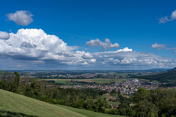 Little village in the middle of the German countryside