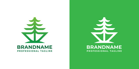 Tree Ship Logo, suitable for any business related to ships and nature